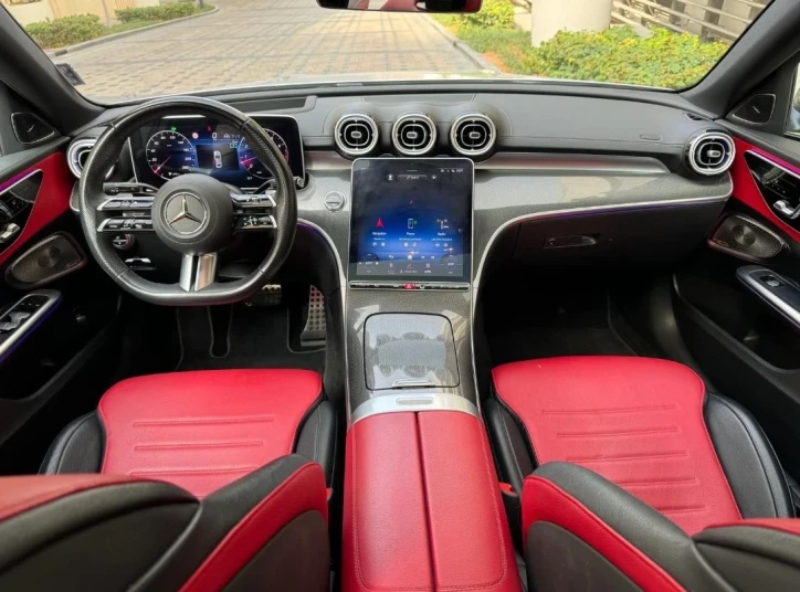 Mercedes Benz C300 2023 SILVER RENTAL IN DUBAI - undefined